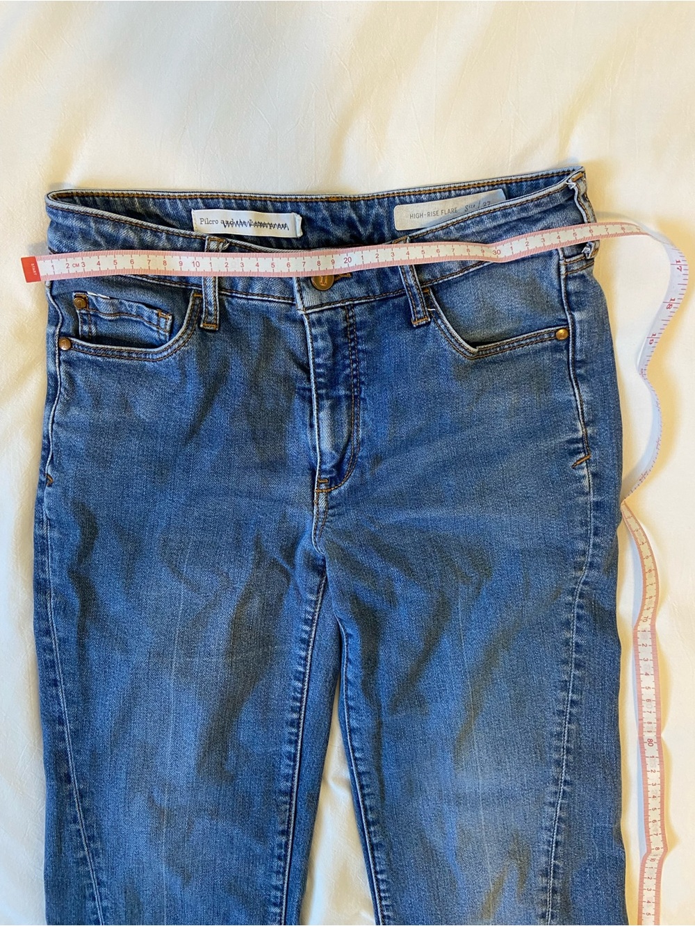 Women’s High-Rise Blue cropped Jeans -